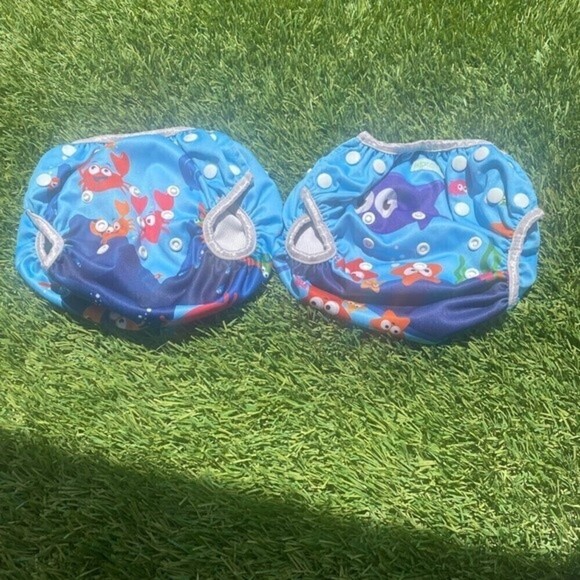 Wegreeco 2 toddler Swim Diapers Unisex adjustable Size large New without tags - Picture 4 of 7